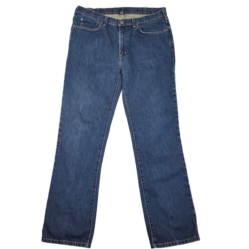 Polo Ralph Lauren Mens Blue Wash Denim Jeans Straight Leg Size 36x34